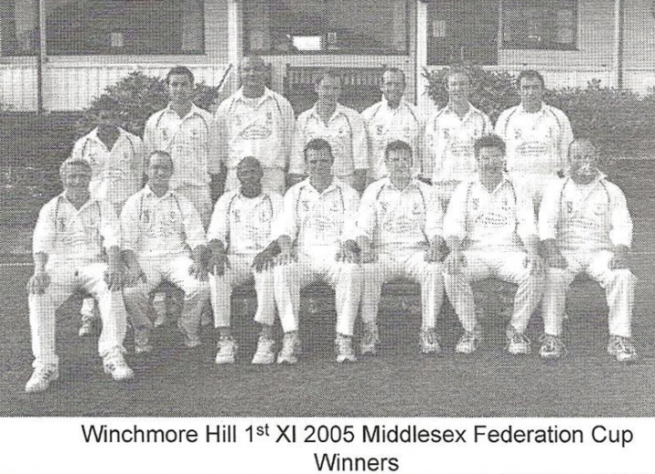 1st XI Middlesex Federation Cup Winners