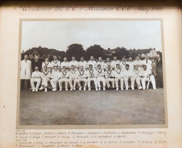 WHCC v Middlesex CCC May 1949 