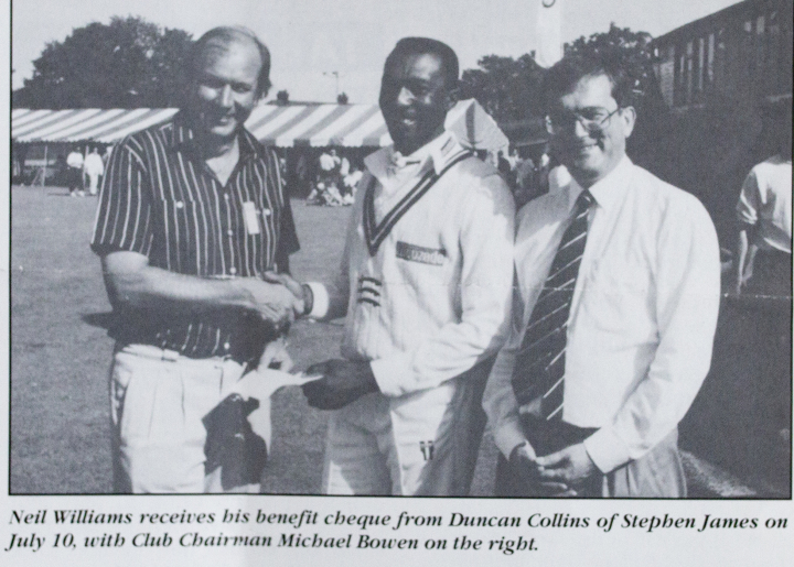 Neil Williams benefit match v WHCC - July 19th, 1994 